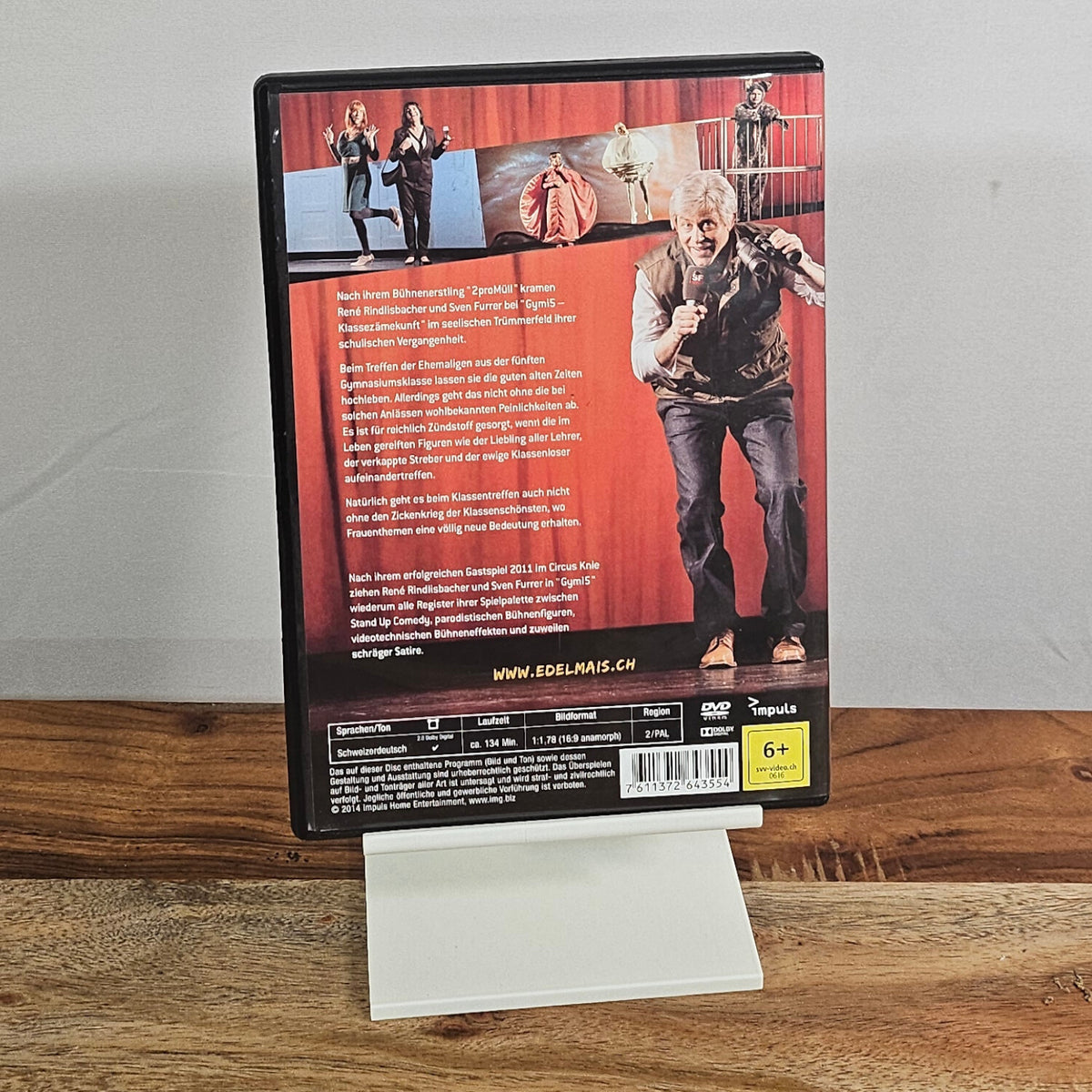 Edelmais Gymi 5 Klassenzämekunft DVD – Rückseite mit Programminformationen