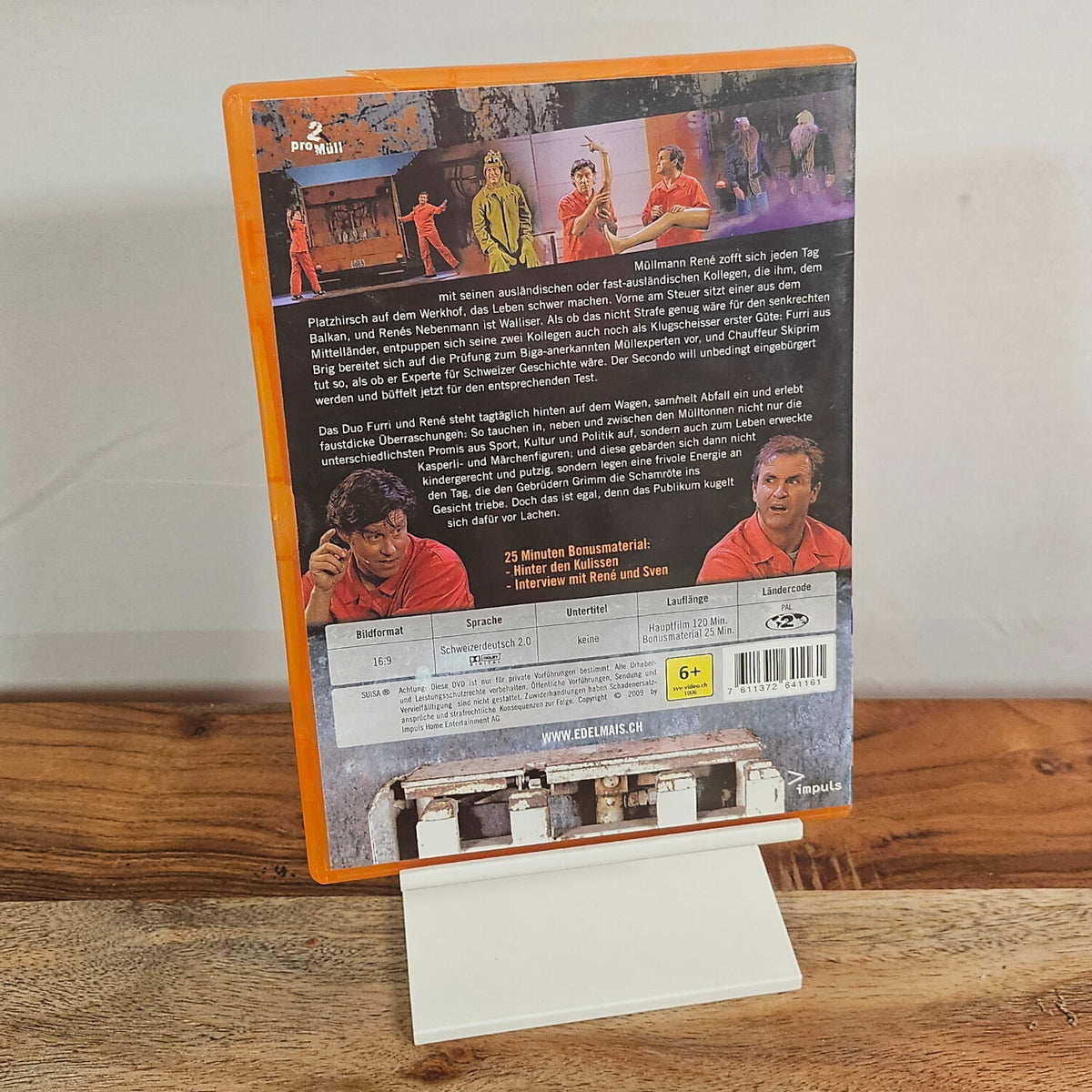 Edelmais 2 pro Müll DVD – Rückseite mit Programminformationen
