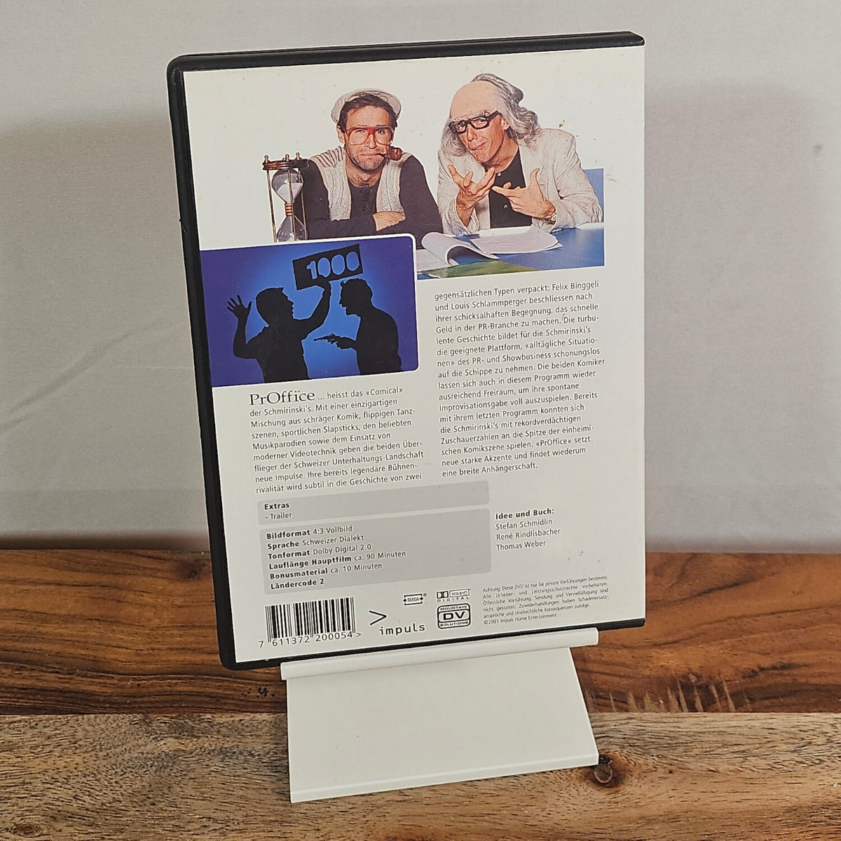 Schmirinski's PrOffice DVD – Rückseite mit Programminformationen