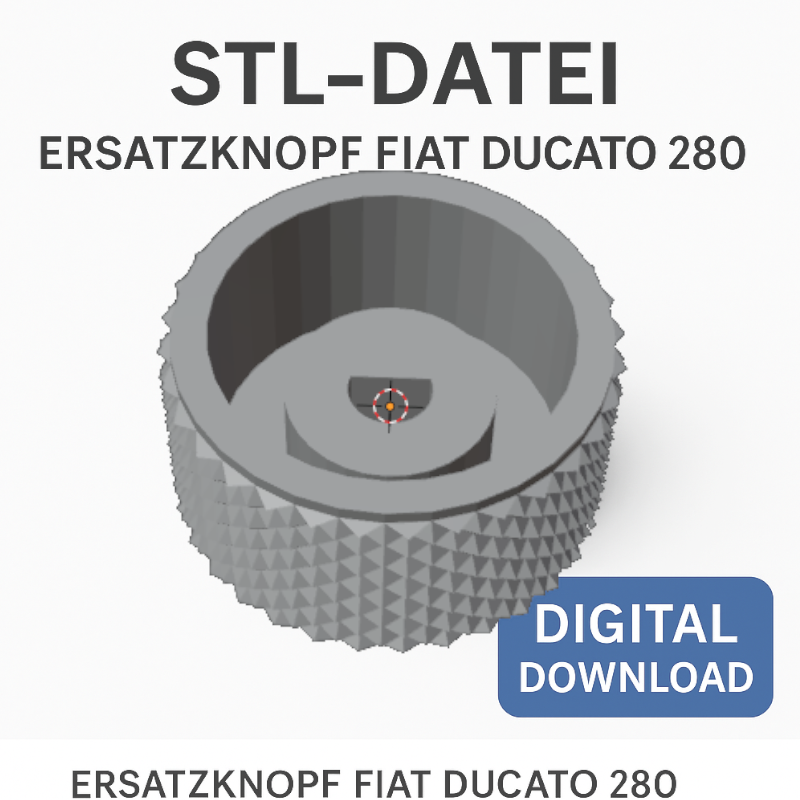 STL-Datei Ersatzknopf Gasherd Fiat Ducato 280
