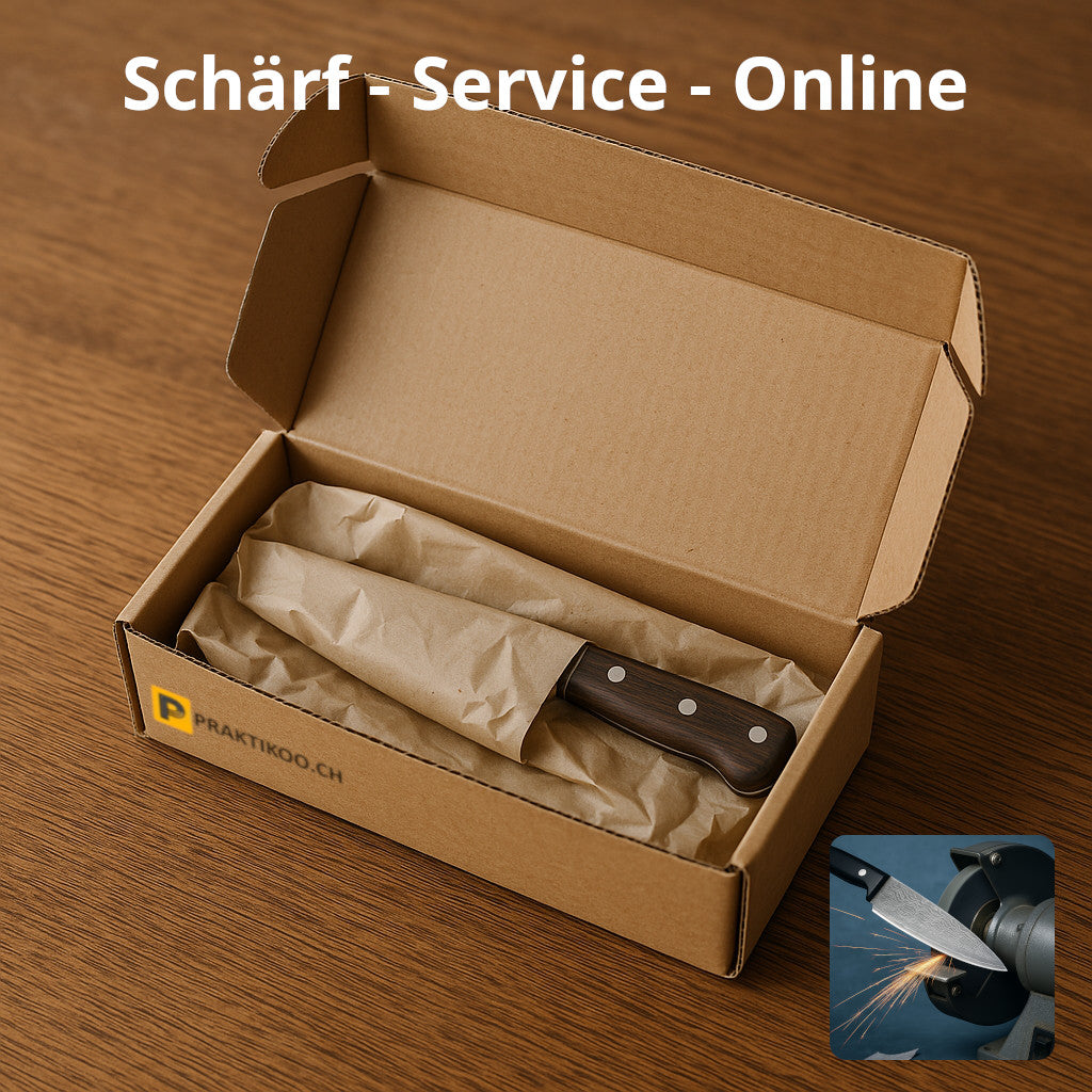 🔪 Online Messerschleifen – bis zu 3 Küchenmesser schleifen lassen | Versandservice CH-weit | Einfach & zuverlässig