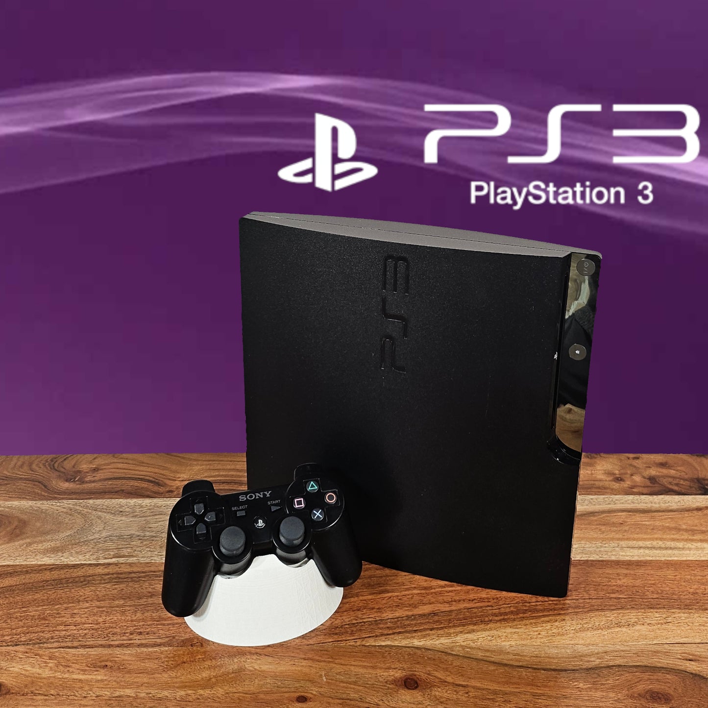Sony PlayStation 3 PS3 Slim Konsole Schwarz mit Original Controller – geprüft