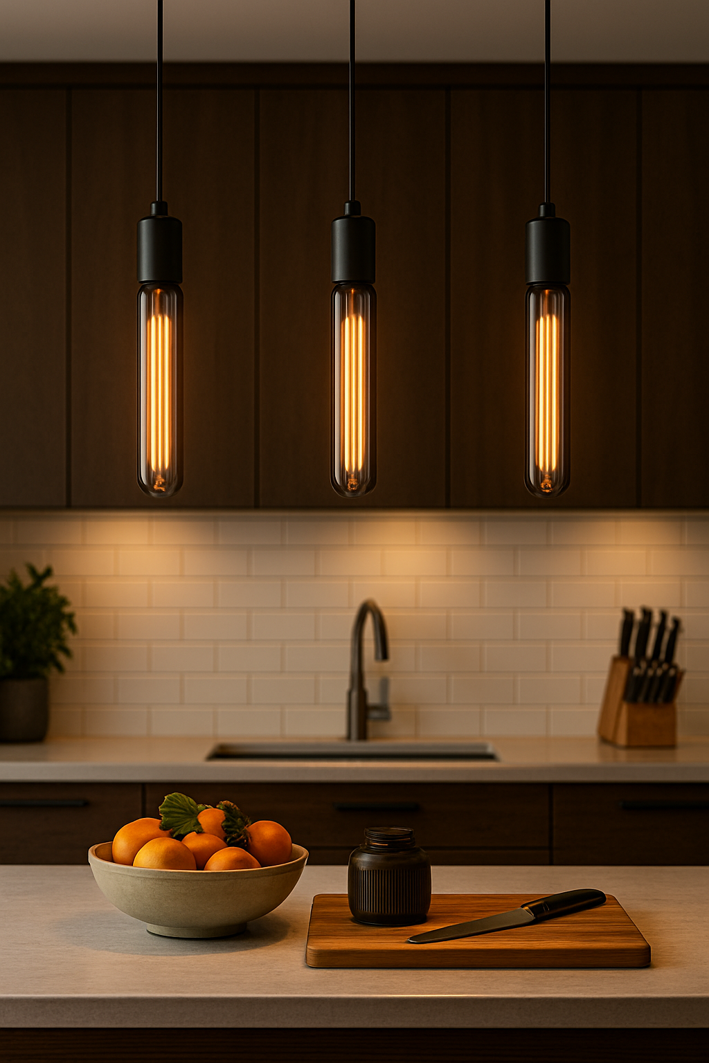 Suspension vintage à 3 ampoules avec ampoules LED d'ambiance | Noir | E27 | 1800 K