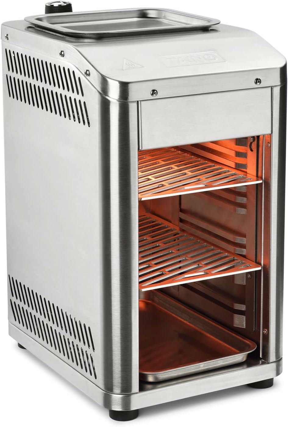 Gril à chaleur supérieure TAINO 800 °C en acier inoxydable – en option avec régulateur de gaz