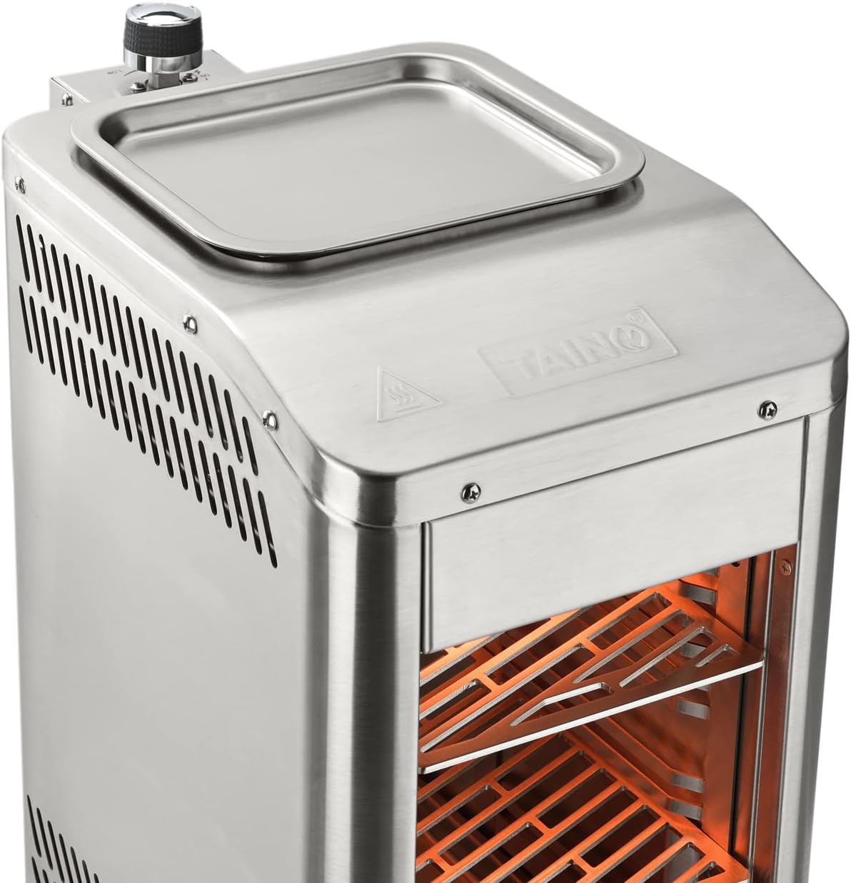 Gril à chaleur supérieure TAINO 800 °C en acier inoxydable – en option avec régulateur de gaz