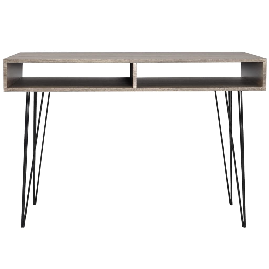Bureau à 2 compartiments gris