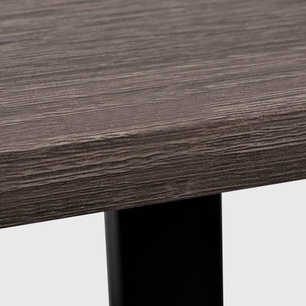 Bureau avec 2 étagères gris et chêne