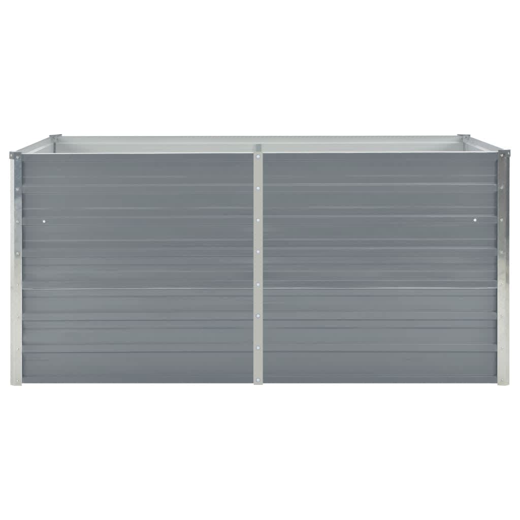 Lit surélevé 160 x 80 x 77 cm Acier galvanisé gris