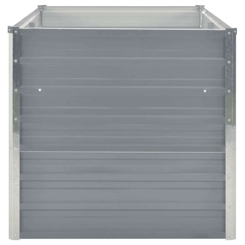 Lit surélevé 160 x 80 x 77 cm Acier galvanisé gris