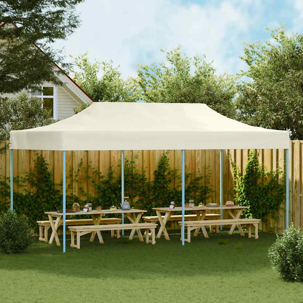 Folding tent Pop-Up 3x6 m Cream white