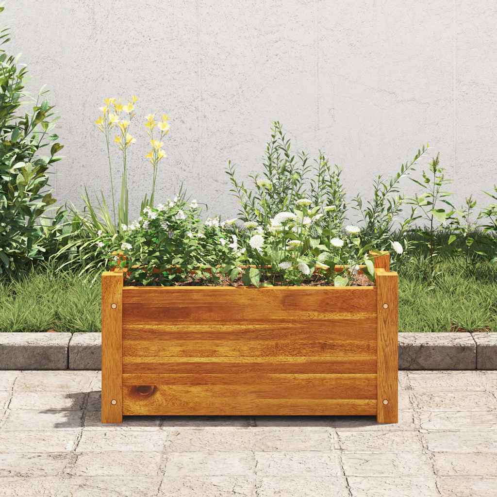 Garden raised bed acacia wood 50x25x25 cm