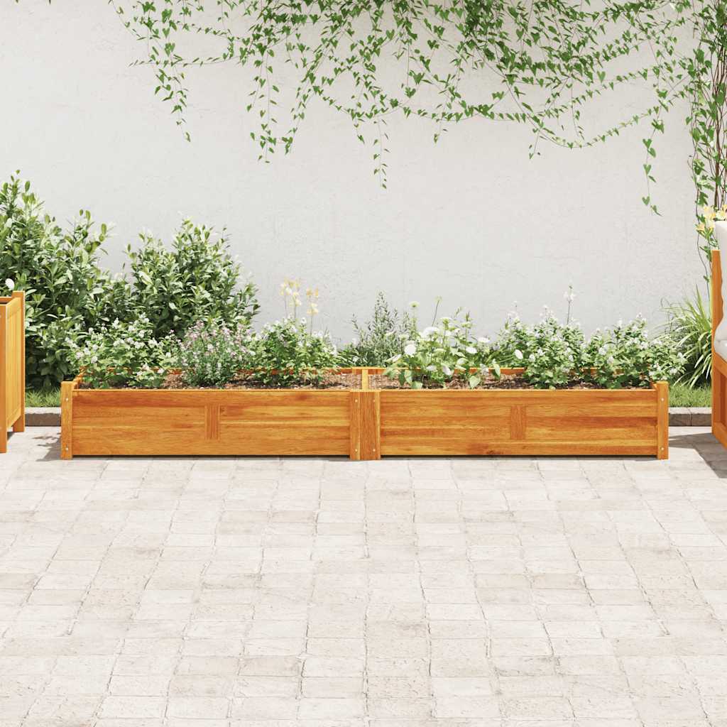 Garden raised bed acacia wood 200x50x25 cm