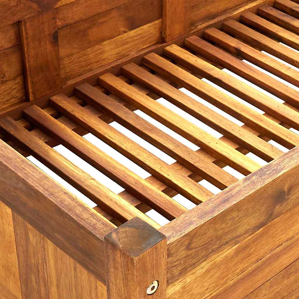 Garden raised bed acacia wood 200x50x25 cm
