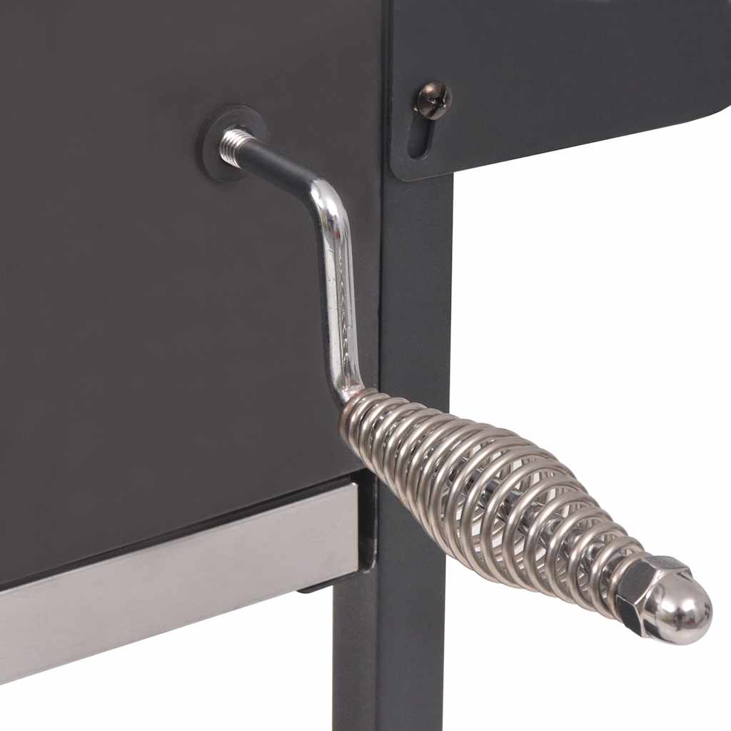 Fumoir à charbon de bois avec étagère noir