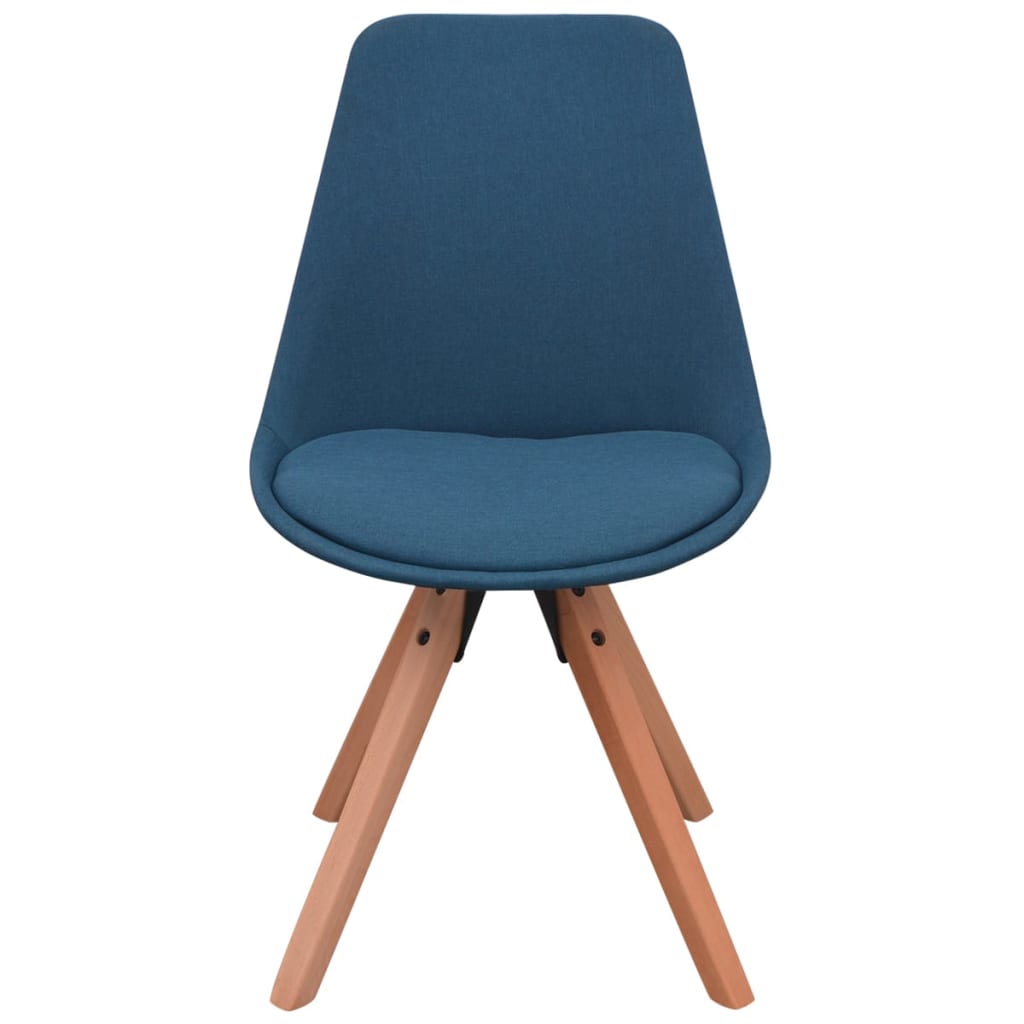 Esszimmerstühle 4 Stk. Blau Stoff