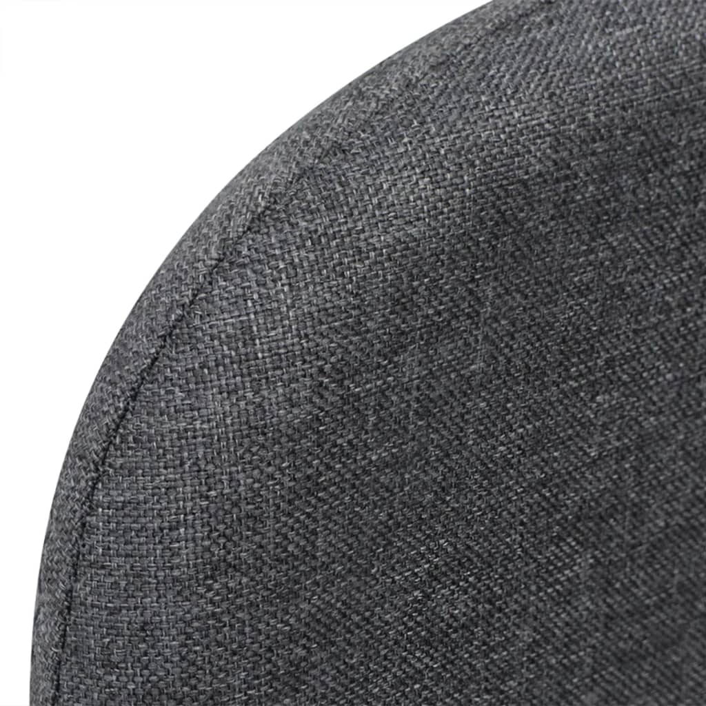 Fauteuil-lit extensible en tissu gris foncé