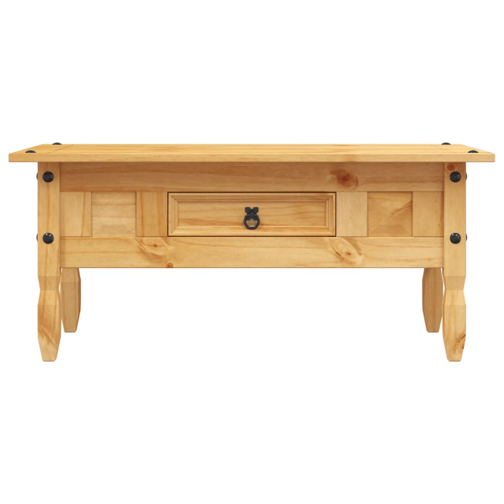 Table basse en pin de style mexicain 100x55x44 cm