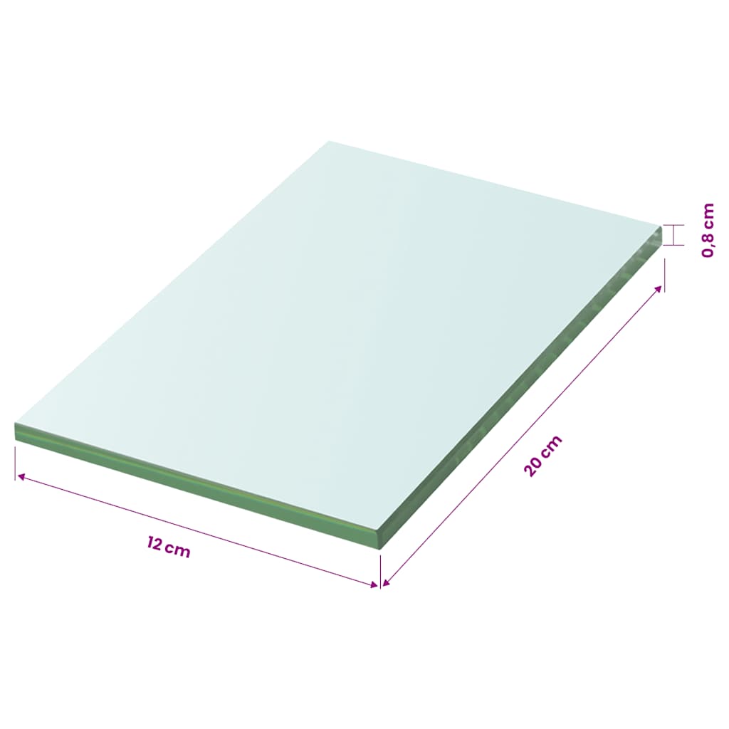 Regalboden Glas Transparent 20x12 cm