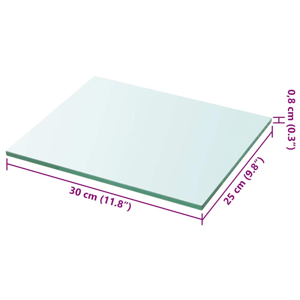 Regalboden Glas Transparent 30x25 cm