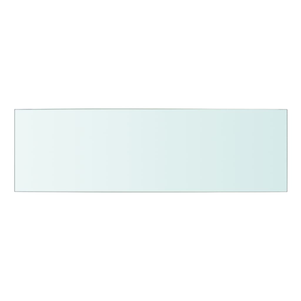 Étagère en verre transparent 50x15 cm