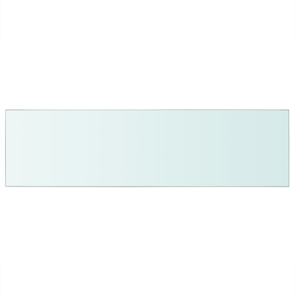 Étagère en verre transparent 90x25 cm