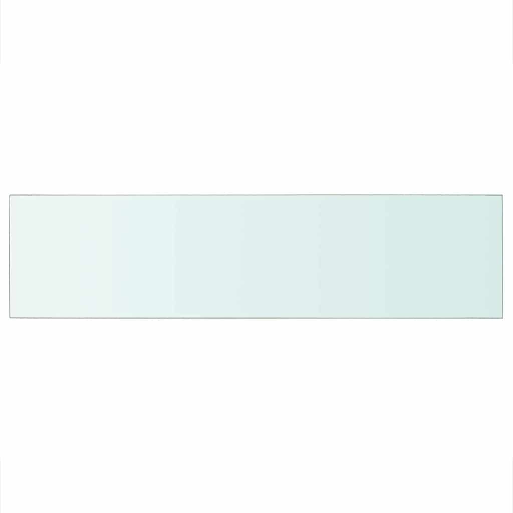 Étagère en verre transparent 100x25 cm