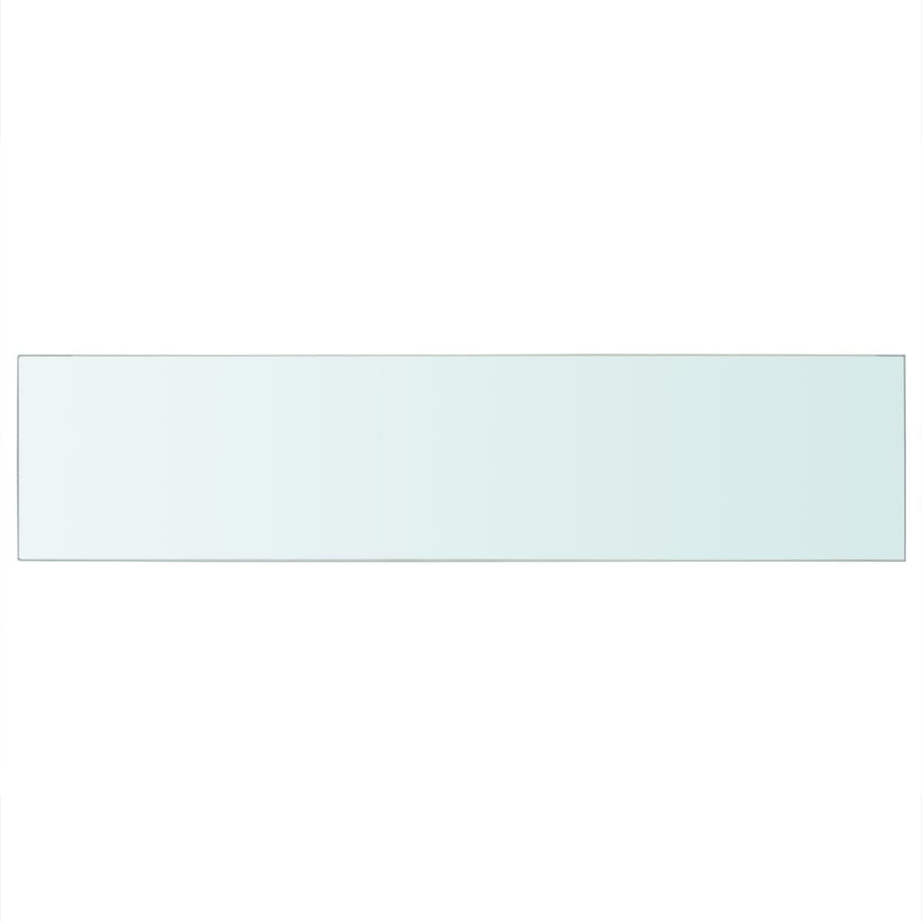 Étagère en verre transparent 110x25 cm