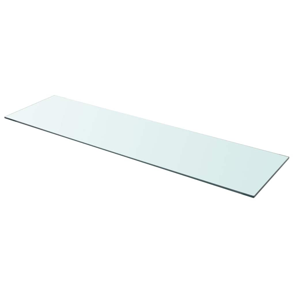 Étagère en verre transparent 110x30 cm