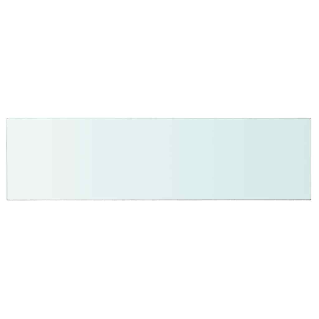 Étagère en verre transparent 110x30 cm