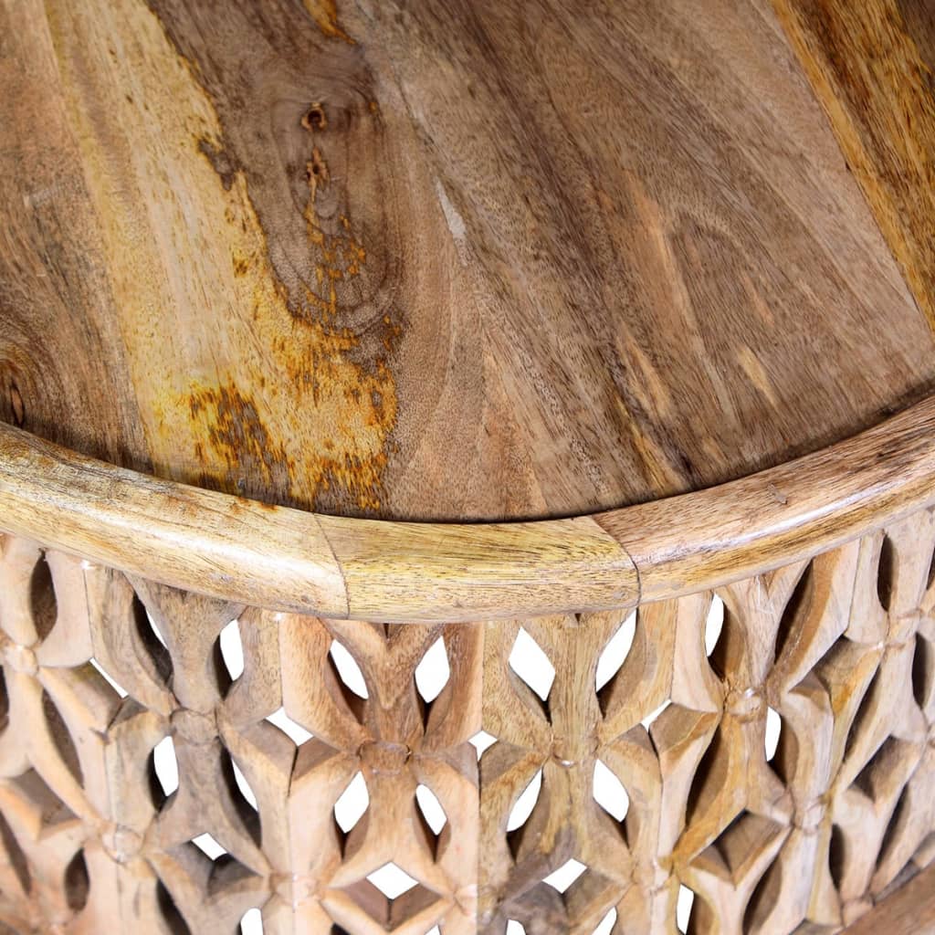Couchtisch-Set 2-teilig aus Massivem Mangoholz