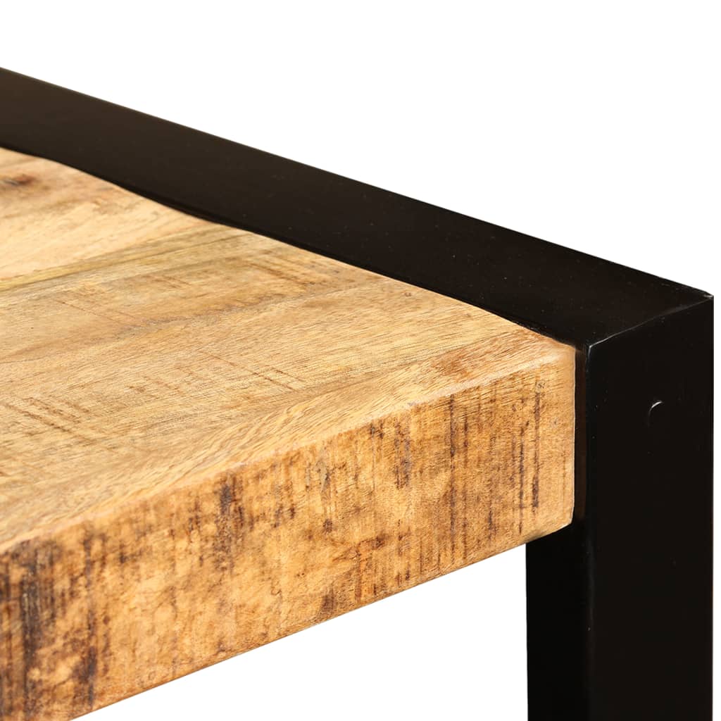 Table à manger en bois de manguier massif brut 120 cm