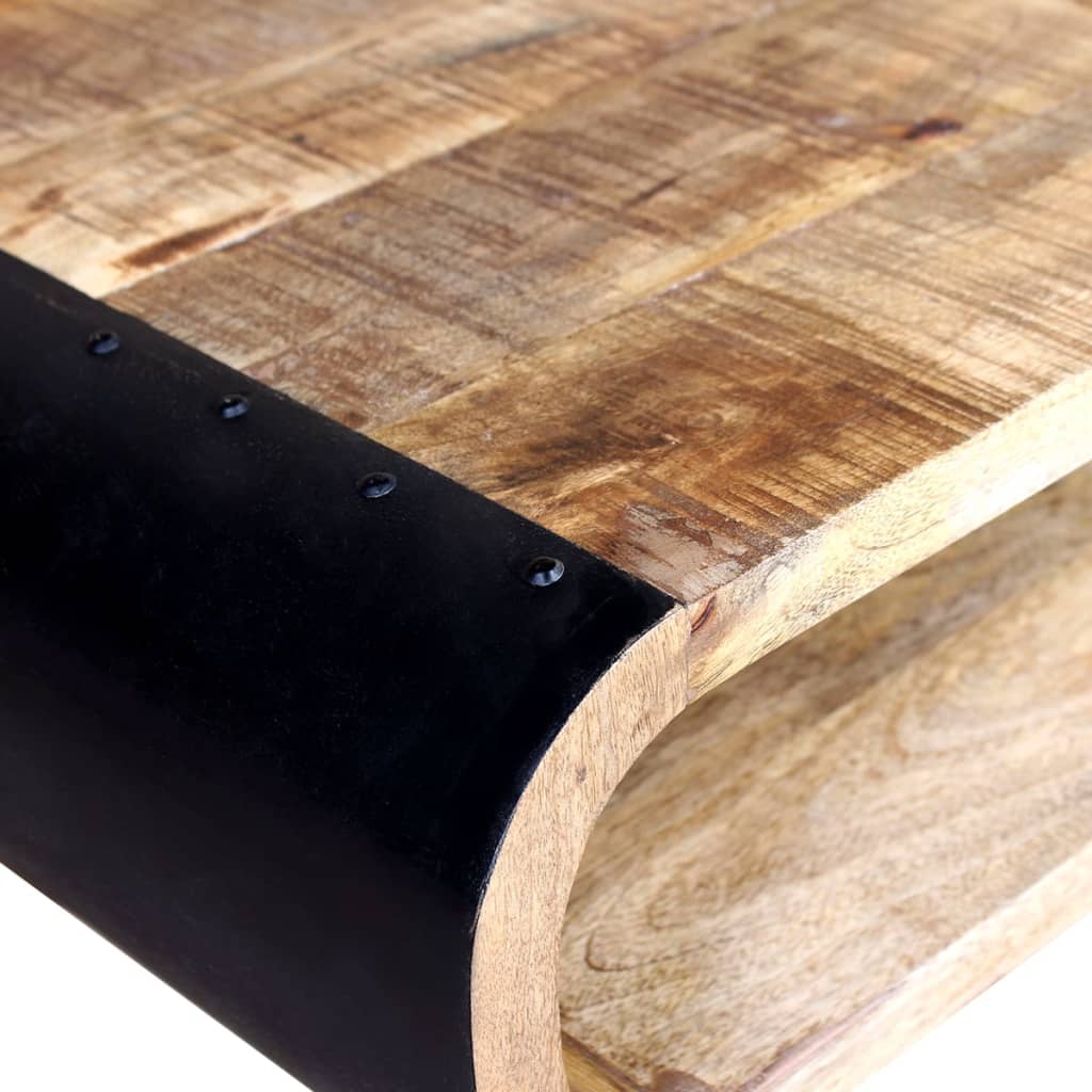 Coffee table rough mango wood 90x55x39 cm