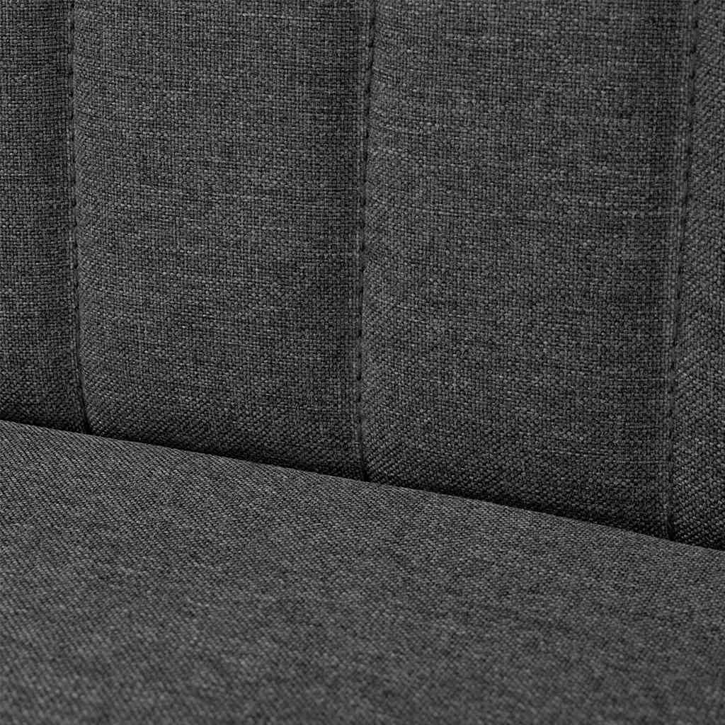 Tissu pour canapé 117x55,5x77 cm gris foncé