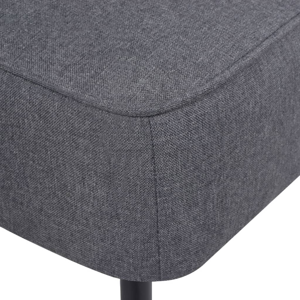 Chaise cocktail en tissu gris foncé