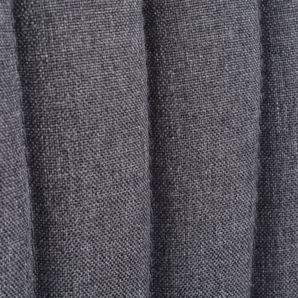 Chaise cocktail en tissu gris foncé