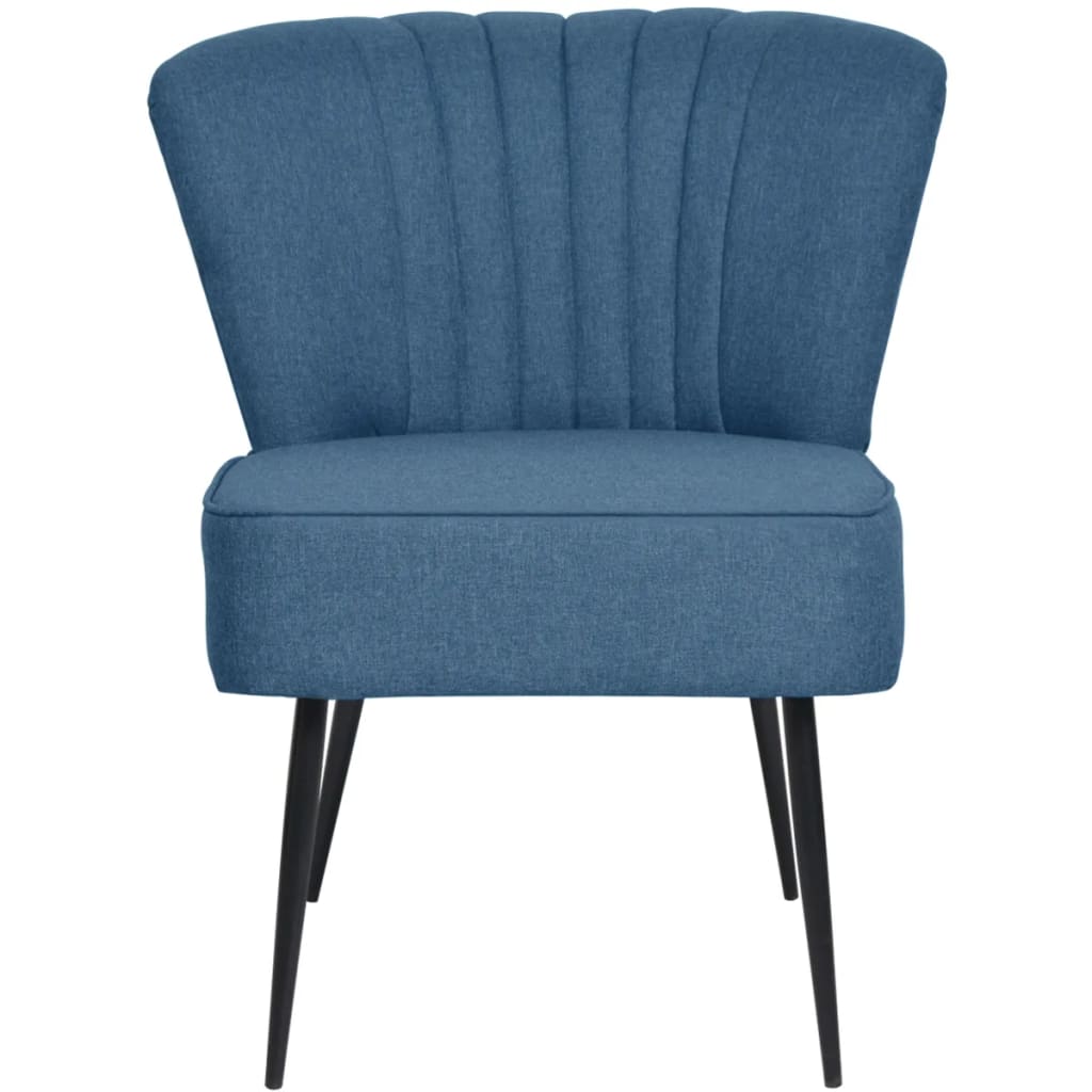Chaise cocktail en tissu bleu