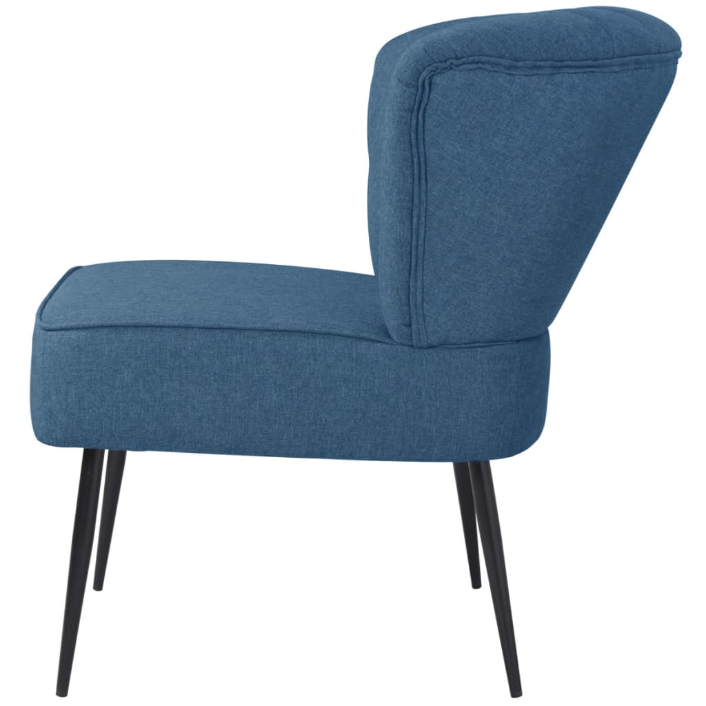 Chaise cocktail en tissu bleu