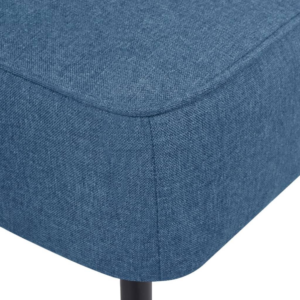 Chaise cocktail en tissu bleu