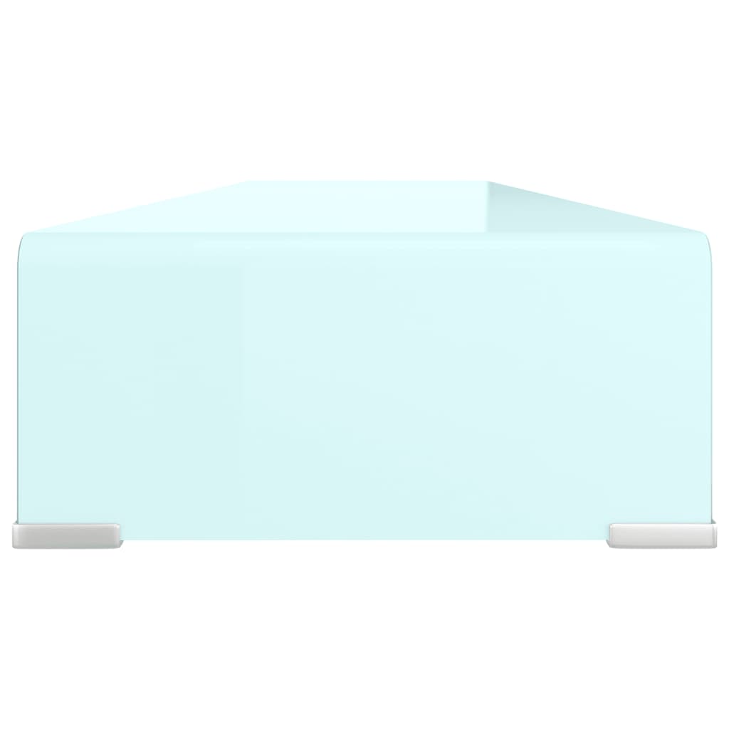 Support TV/moniteur en verre vert 120x30x13 cm