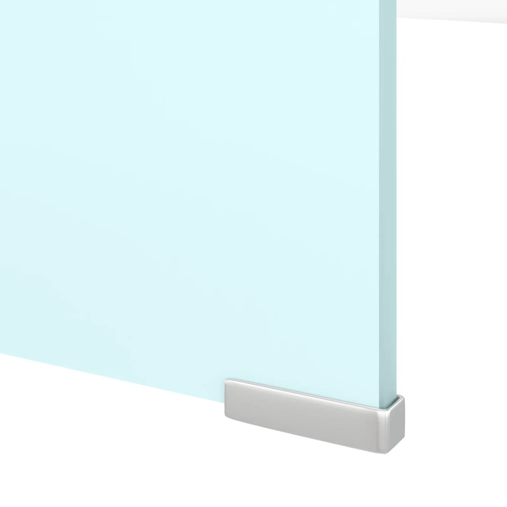 Support TV/moniteur en verre vert 120x30x13 cm