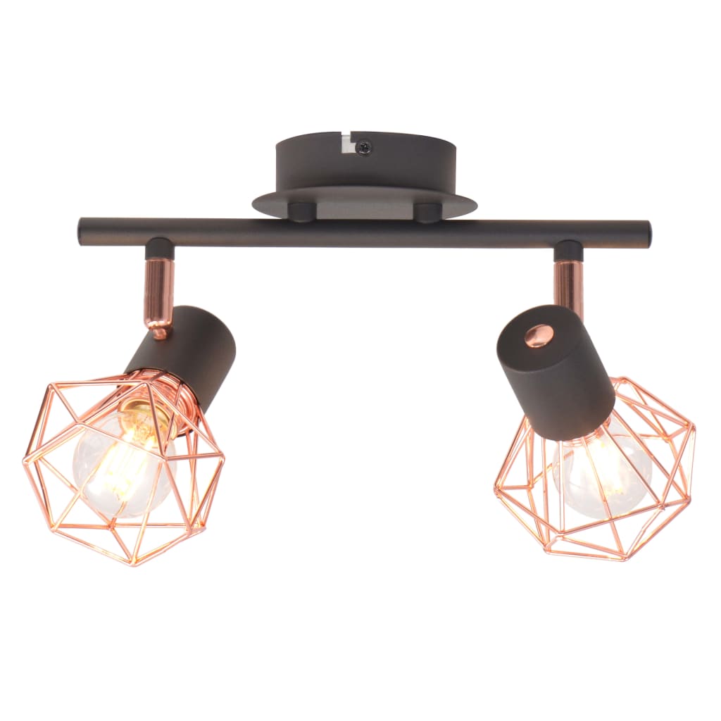 Spot de plafond avec 2 ampoules LED 8 W