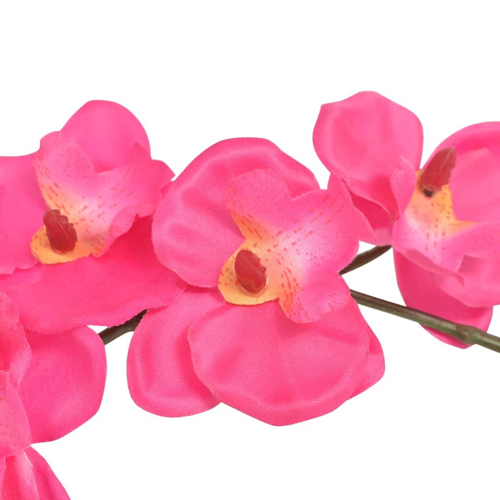 Orchidée artificielle en pot 30 cm Rouge