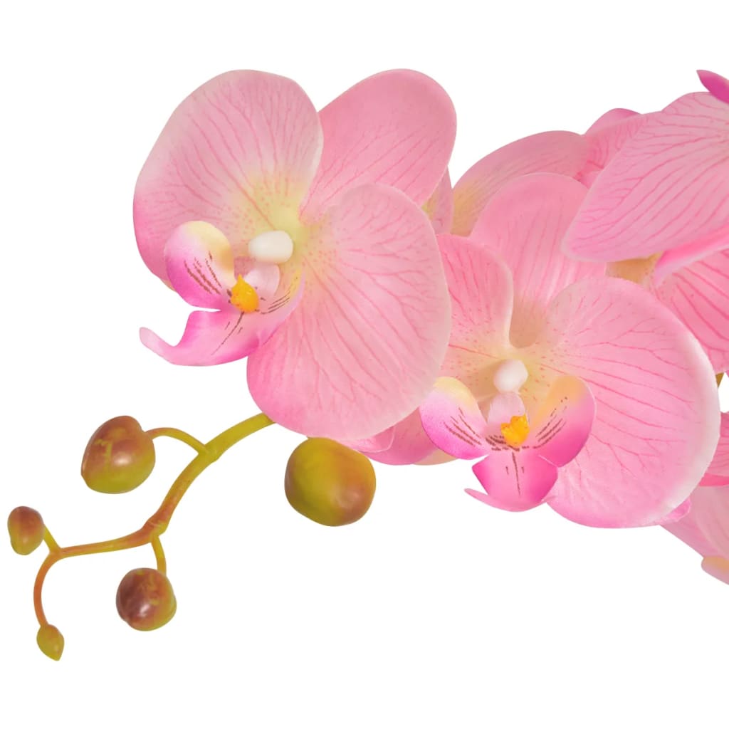 Orchidée artificielle en pot 75 cm rose