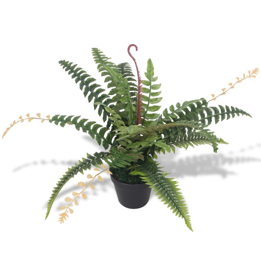 Artificial fern plant with pot 50 cm green