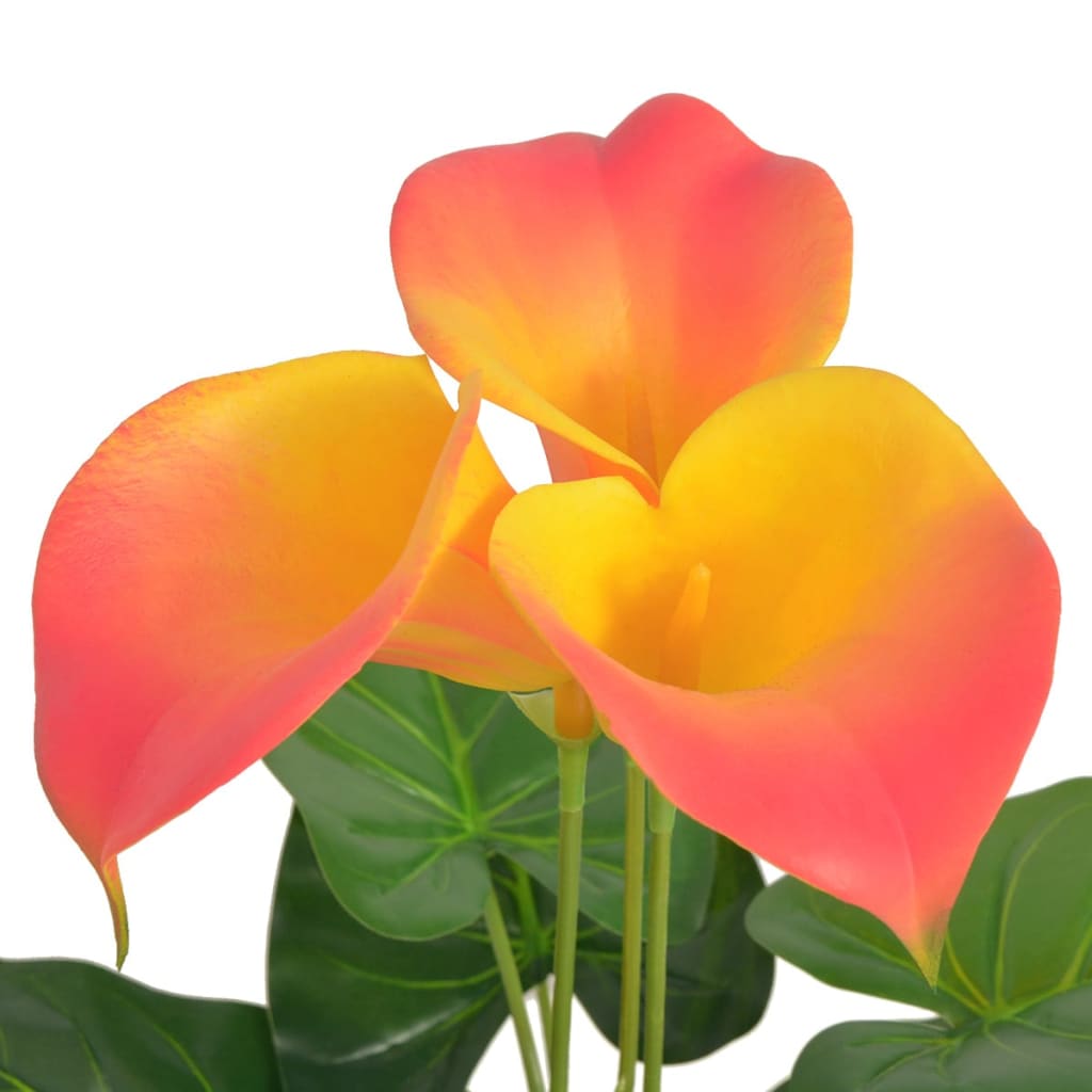 Artificial Calla Lily with Pot 45 cm Red and Yellow