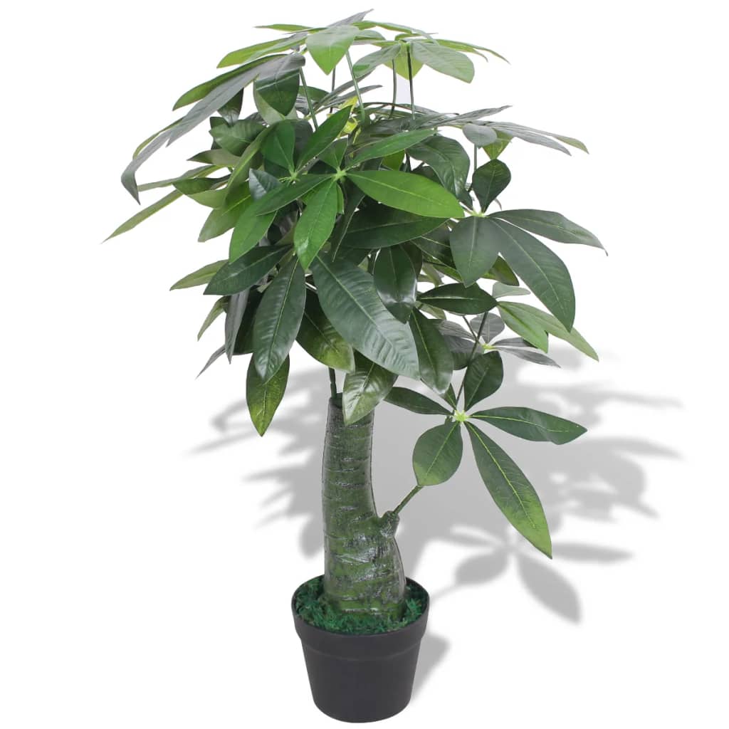 Artificial lucky chestnut with pot 85 cm green