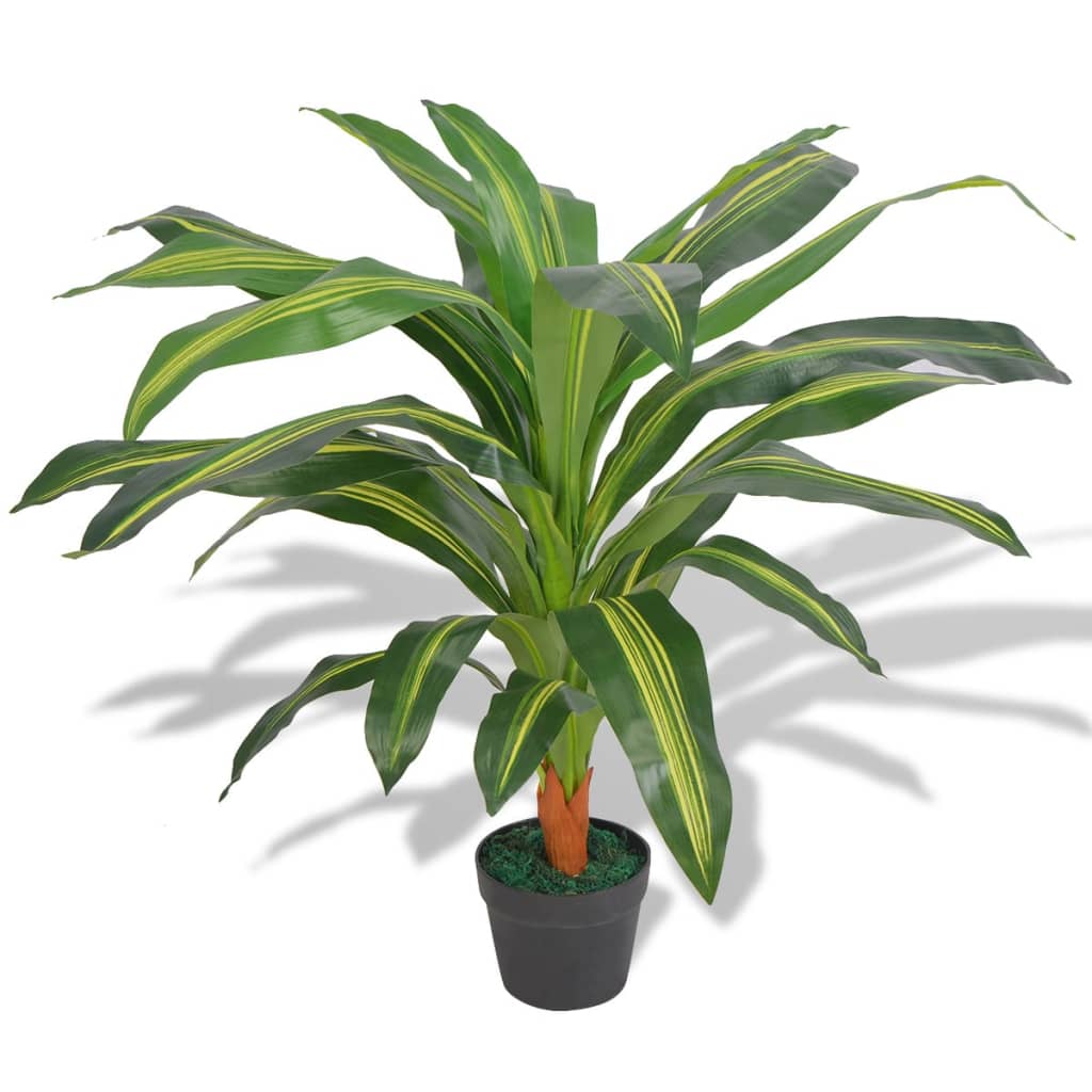 Dragonnier artificiel avec pot 90 cm vert