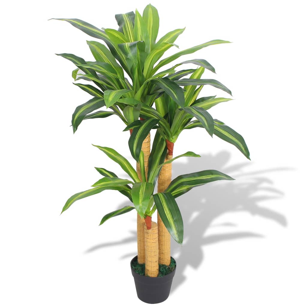Artificial dragon tree with pot 100 cm green
