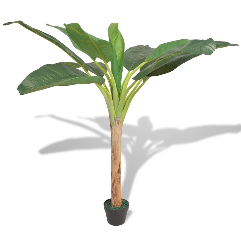 Artificial banana tree with pot 150 cm green