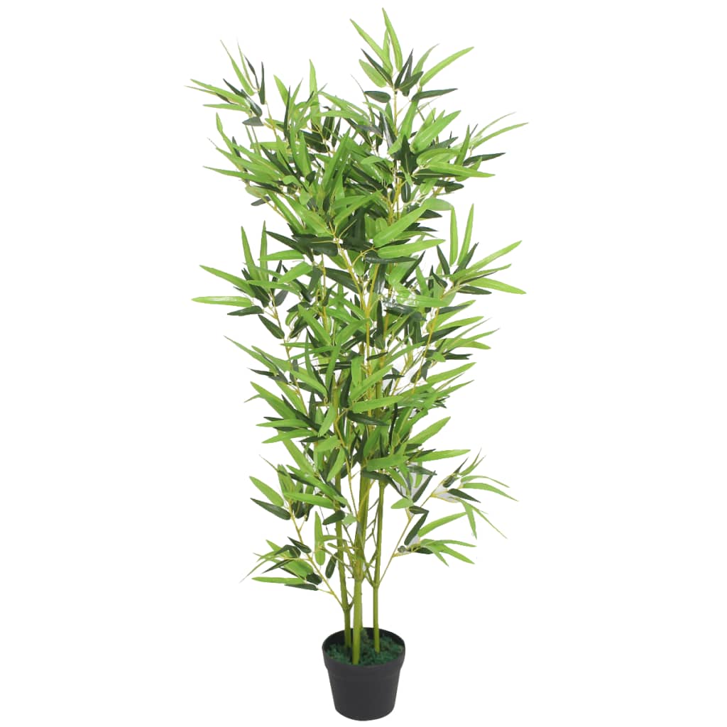 Artificial bamboo plant with pot 120 cm green
